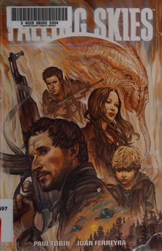 Falling skies cover backdrop