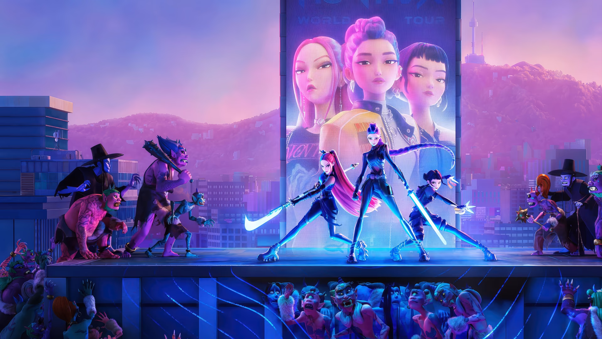 KPop Demon Hunters backdrop
